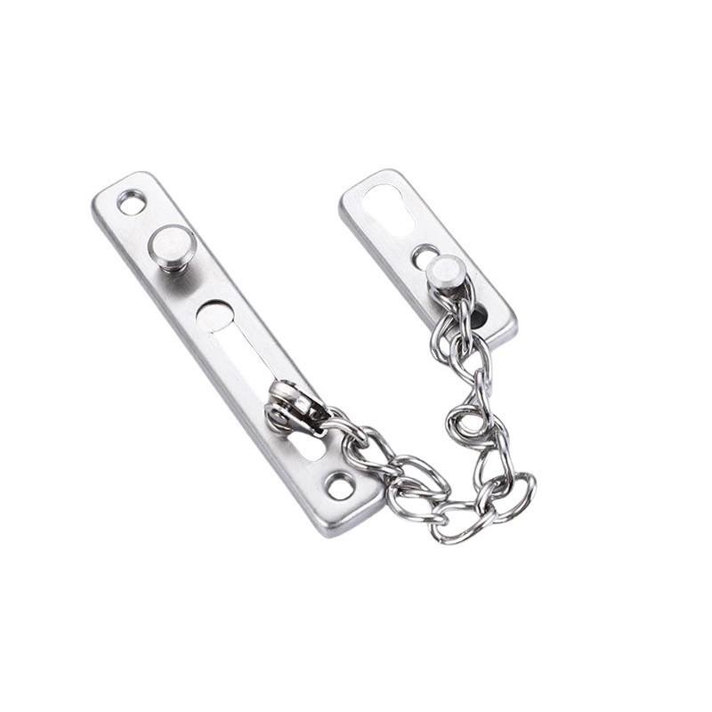 No-Punch Anti-Theft Door Chain Lock and Bolt for Hotel Room Safety