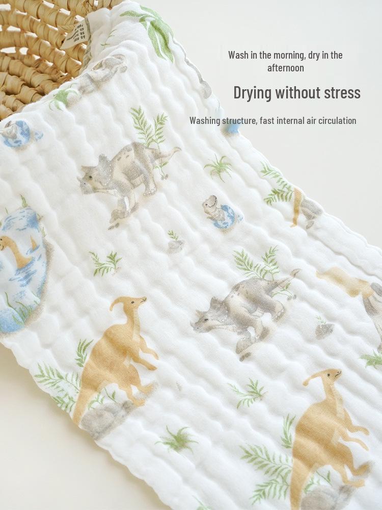 Summer Infant Face Wash & Bib: Six-Layer Gauze Baby Towel