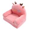 Foldable Sofa Cute Cartoon Shape Comfortable Multifunctional Kids Couch Fold Out for Home Kindergarten 2 Folds