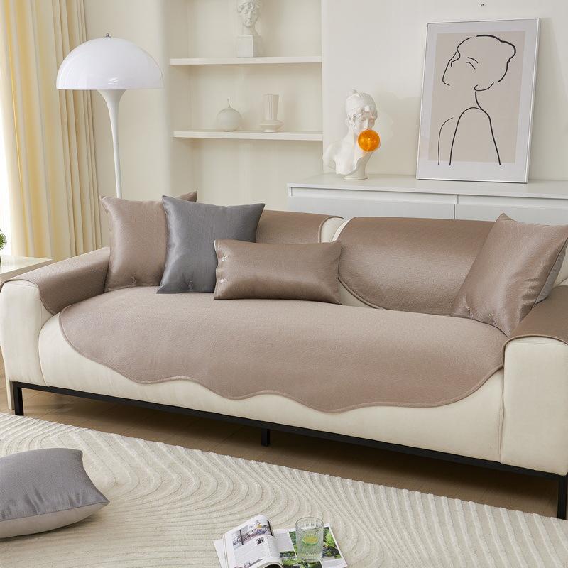 

Необычная подушка для дивана, нестандартная подушка из ледяного шелка, летний коврик, летняя нескользящая подушка, чехол на седло дивана, подушка для полотенца 70*70cm