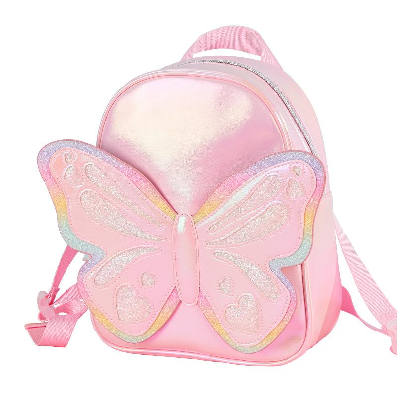 Süßer Schmetterlingsrucksack Glitzer Mode Lässig Kleines Mädchen Accessoire Doppelschultertasche Kinderkleiner Rucksack