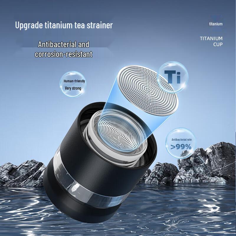 Temeike TW60189T01 Titanium Insulated Tea Infuser Bottle