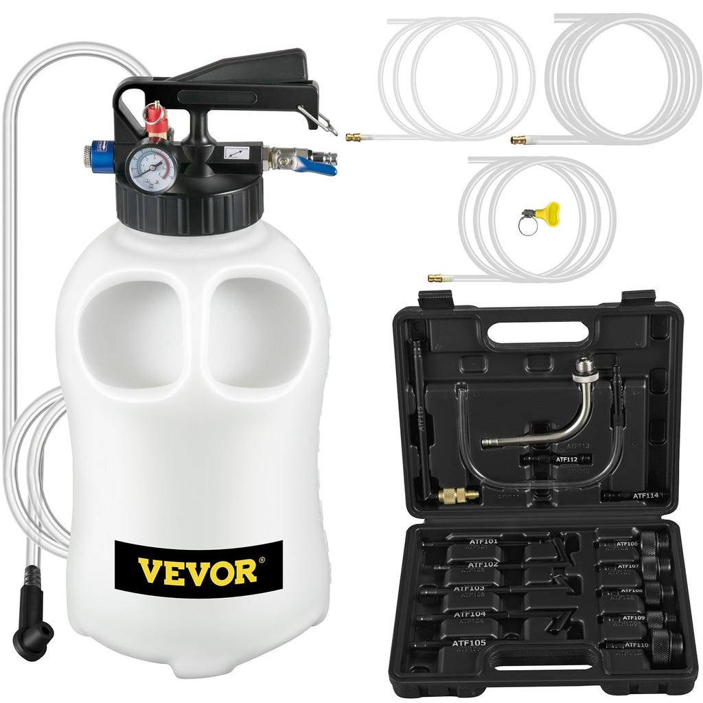 Transmission Fluid Pump 2 Way ATF Refill System Dispenser, Oil and Liquid Extractor 10 Liter Large Capacity, Automatic Transmission Fluid Pump Tool