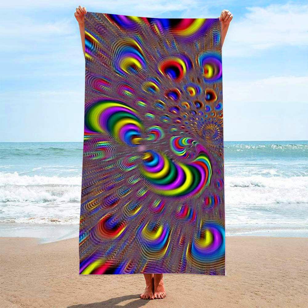 Telo da Spiaggia Senza Sabbia Asciugatura Rapida Morbido al Tatto Grande Stampa Floreale Microfibra Telo da Spiaggia Donna Uomo Viaggio Stile Bohemien