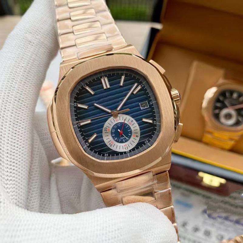 Patek Philippe Nautilus 5980 Otomatik Paslanmaz Çelik Kronograf Erkek Kol Saati