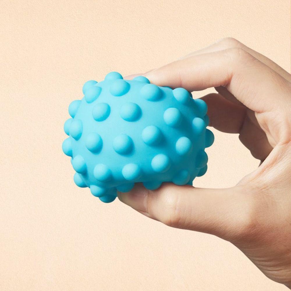 6Pcs Plastic Textured Multi Ball Set Activity Textured Soft Ball Montessori Toys  Travel Must Haves