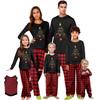 Print Cute Family Set Pajamas, Home Clothes, Family Set Long Sleeve Top Pants Set