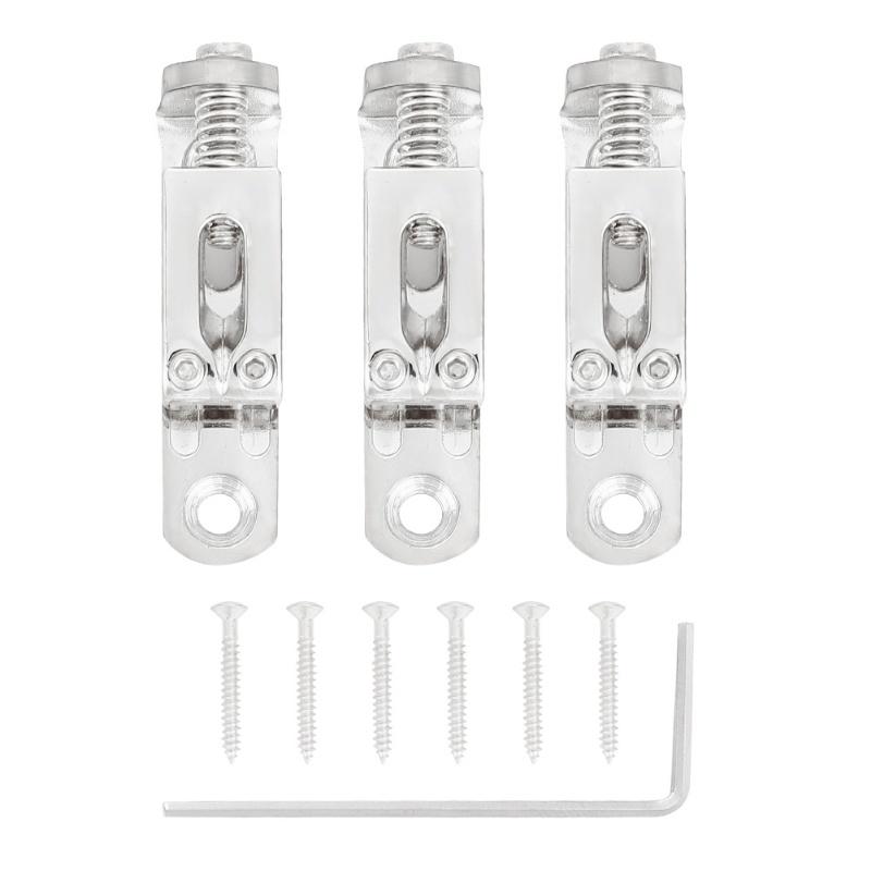 3 PCS Single String Bridge 3cm With Screws Wrench For Guitar Instrument Accessory