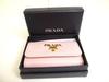 Authentic PRADA Light Pink Saffiano Metal Leather 4 Pics Key Chain #a959  Refurbished