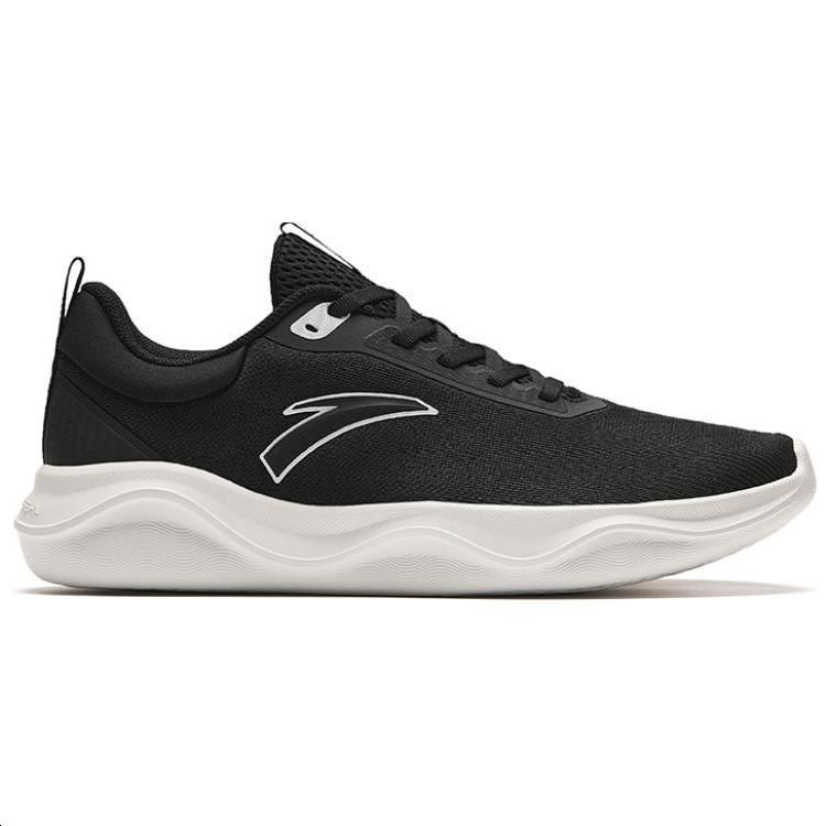 Anta Comfortable Casual Durable Breathable Low-Top Training Shoes Men Sneakers Black White 912427706-2