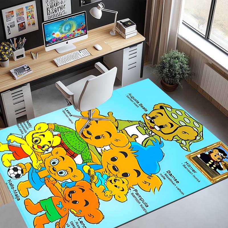 Bamse Pattern Rug, Indoor/Outdoor Mat, for Picnic, Gameroom, Bedroom, Office, Living Room, Home Decor Carpet, Birthday Gift