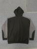Men's Double Hood Colorblock Loose Trendy Hood Cardigan Zipper Hoodie
