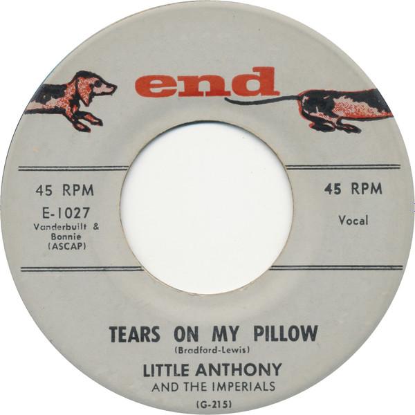 

7-дюймовая пластинка LITTLE ANTHONY THE IMPERIALS Tears On My Pillow E1027 Конец 1958 г. США Рок Б/у
