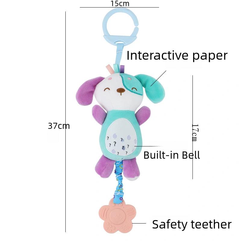 Soft New Stuffed Animal Rattle Hand Grip Baby Toys Shaker Crinkle Squeaky Sensory Travel Accessories For Toddler Toy Gifts
