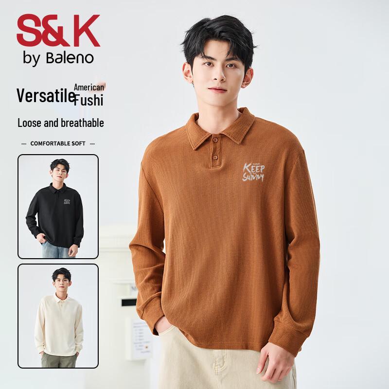 Baleno Men s S&K Series Waffle Knit Polo Shirt M