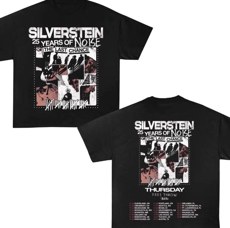 Silverstein 25 Years of noise tour T-shirt, Silverstein T-shirt XL