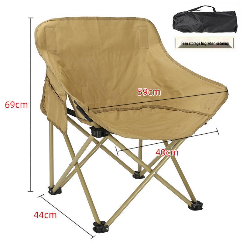 Portable High Back Outdoor Moon Chair for Camping and Beach
