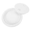 Boat Hatch Deck Plate 6.5 Inch Nylon Anti Slip Round Boat Detachable Inspection Deck Hatch Cover for Marine Yacht White