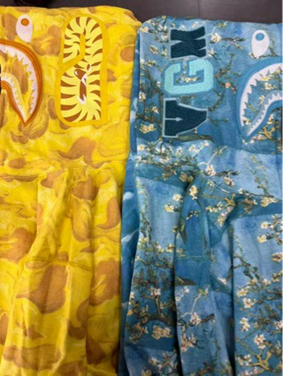 Van Gogh x BAPE 2025 Shark Hoodie - Sonnenblumenmuster Japanischer Trend