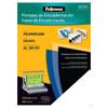 Fellowes Pack of 100 A4 Polypropylene Covers - 500 Microns - Quality Finish - Black Color-54772