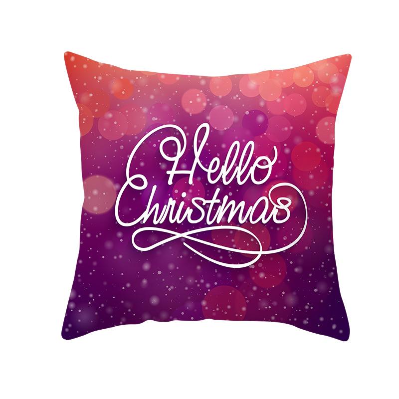 Red Series Christmas Pillow Covers for Home Use, Peach Skin Pillow Covers, Sofa Cushion Covers