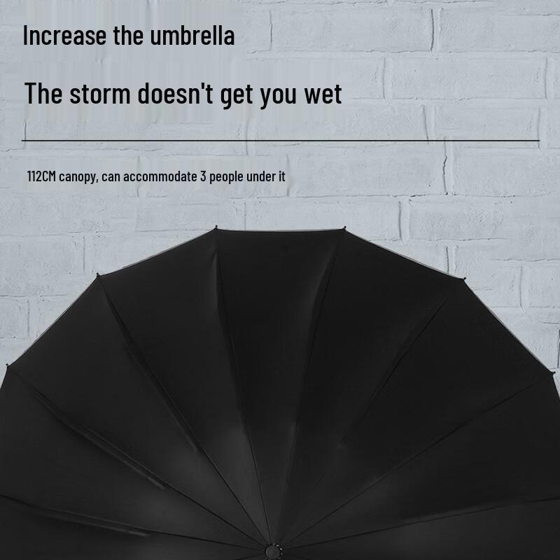 Automatic 16-Rib Reverse Folding Umbrella