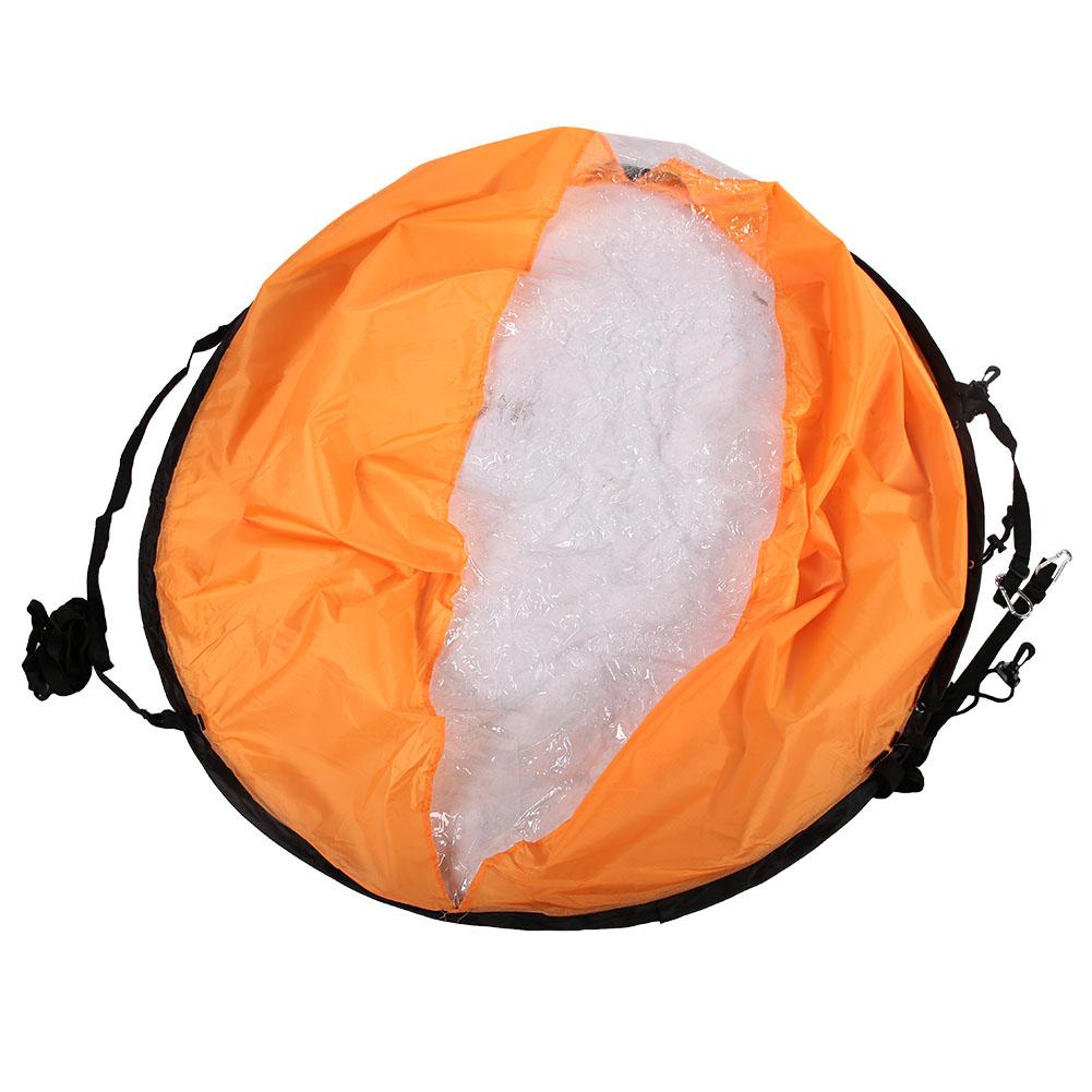 PVC Folding Portable Downwind Wind Paddle Popup Board Kayak Kit Sailboat Accessories(Orange)