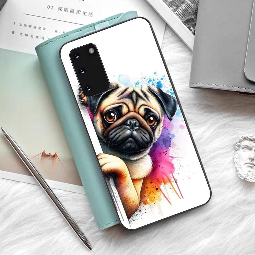 French Bulldog Dog Pug Phone Case Silicone PC+TPU For Samsung S10 20 30 22 23 24 Plus Lite Ultra Cover