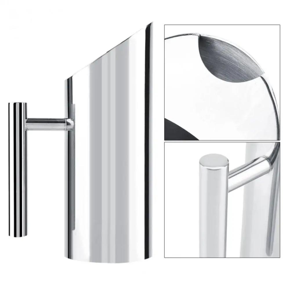 Large Capacity Cold Kettle Straight Pitcher Drinkware Stainless Steel Water Jug  Wine