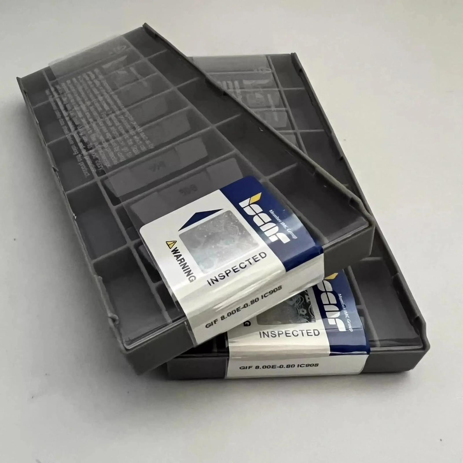 

ISCAR / GIF8.00E-0.80 IC908 Industrial indexable carbide inserts 10 Pcs