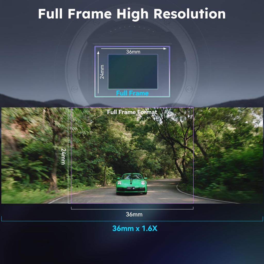 Sirui Obiektyw anamorficzny pełnoklatkowy 100 mm Obiektyw kinowy T2.9 1.6X (Mocowanie L)