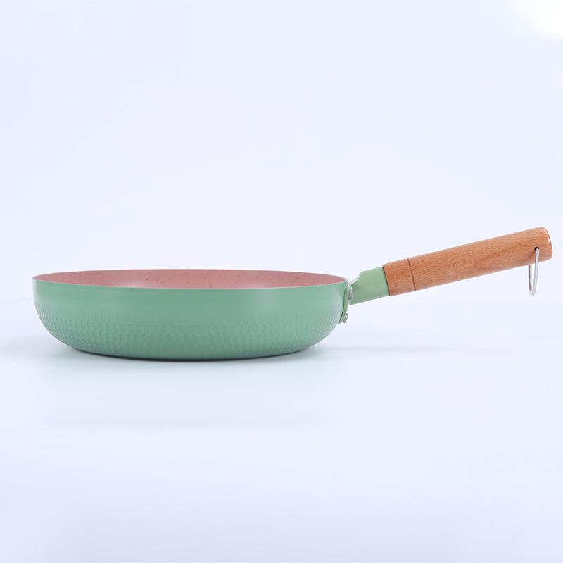European-Style Non-Stick Flat-Bottom Maifan Stone Omelette Pan for Induction Cookers