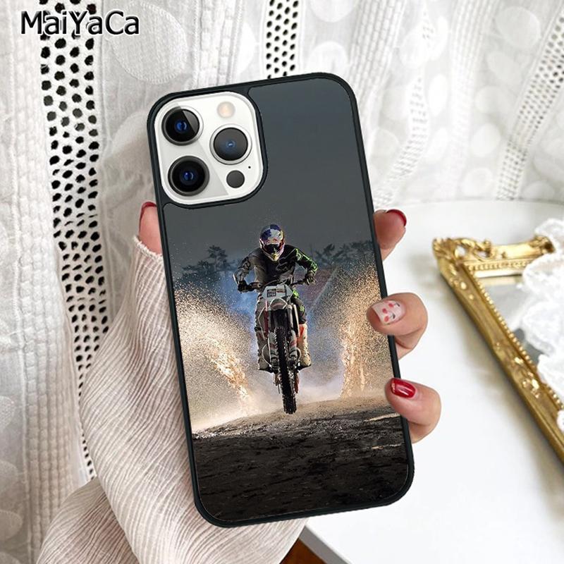 

Moto Bike Motocross Phone Case Cover For iPhone 17 Air 16 16e 15 plus 11 12 13 14 pro max shell coque iPhone 11pro max