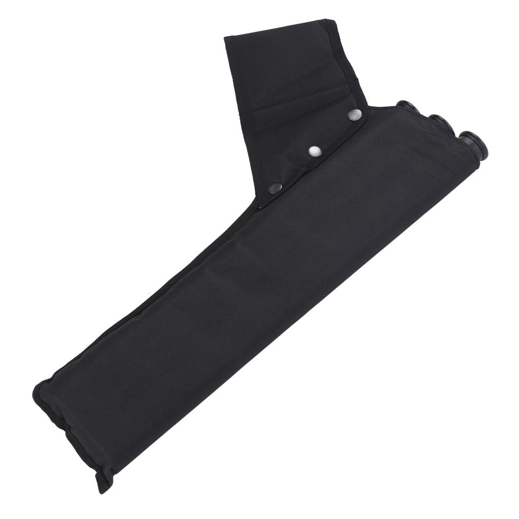 3 Tubes Hip Quiver Waist Hanged Arrow Archery Carry Bag with Pockets Double Strap Oxford Cloth Recurve Bow Archery