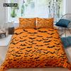 Halloween Flying Vampire Bedding Set Bats Duvet Cover Witchcraft Magic Comforter Cover Single Double King Polyester Quilt Cover