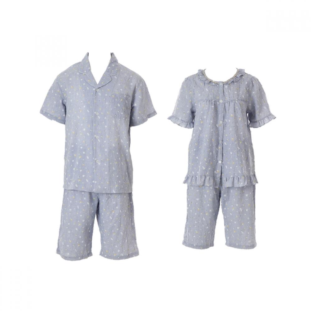 

Venus Cool Crease Dandelion Print Couple Pajamas[vpas204wvpas204m] 95/pink 85