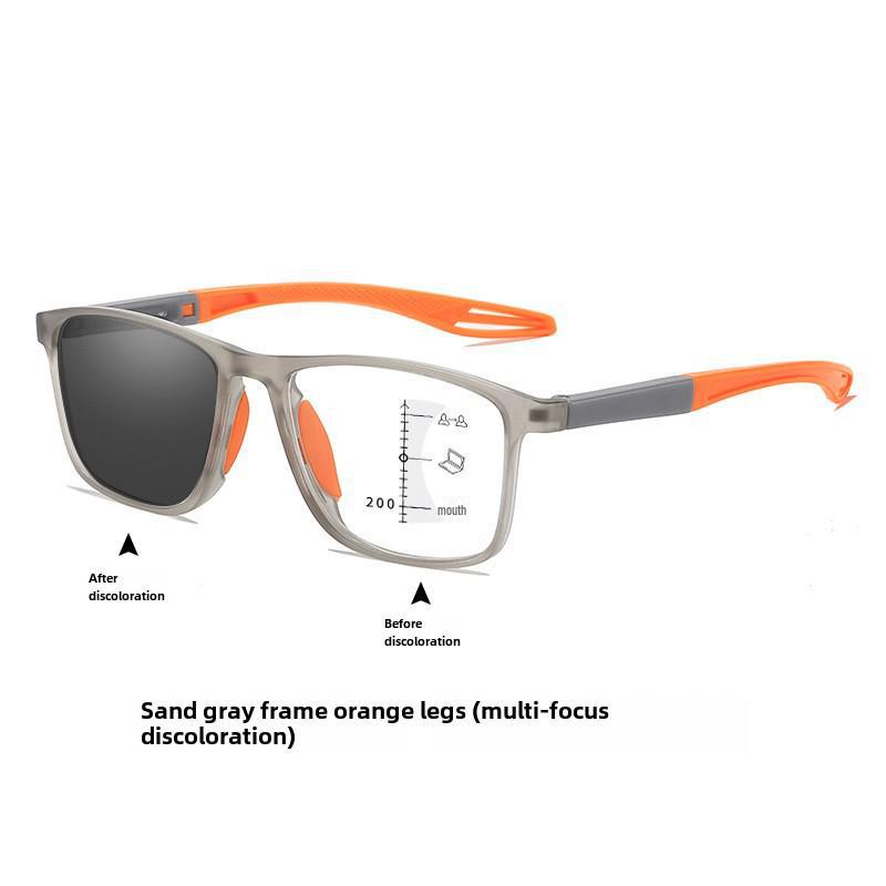 Photochromic Multi-Focus Reading Glasses: High-Definition, Blue Light Blocking for Men and Women. Perfect for Middle-Aged and Seniors.