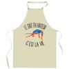 Tablier de cuisine sautMeilleuren hauteur C'est la vie | Cadeau Original Humour pour Cuisinier et Cuisinière Vêtement Blouse