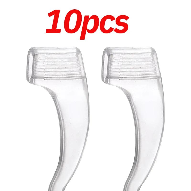 

100pcs New Anti-slip Silicone Ear Hook Glasses for Women Men Black Transparent Leg Ear Brackets Sunglasses Anti-fall Eyewear