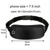 Running Waist Bag for Phone Lightweight Waterproof Adjustable Cycling Belt Pouch Reflective Strip Invisible Sports Fanny Pack