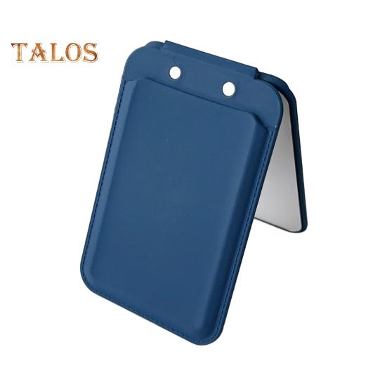 

Магнитный держатель для карт с зеркальной противоскользящей подставкой для телефона Magsafe для iPhone 12/13/14/15/16, тонкий органайзер для карт двойного назначения с быстрым доступом синий