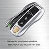 AABKT1 For Porsche Cayenne Panamera Macan Cayman 718 911 Taycan Gloss Chrome  Key Shell Car Key Case Metal Material