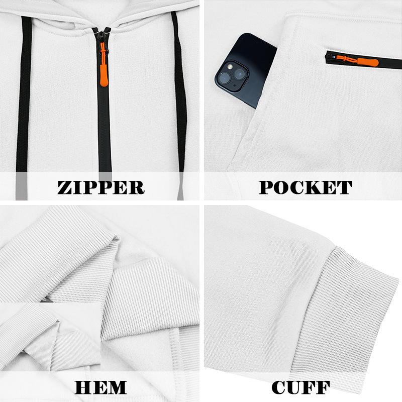 Men's Autumn/Winter Hooded Pullover Sweatshirt with Pockets and Thickened Velvet, Casual Sportswear