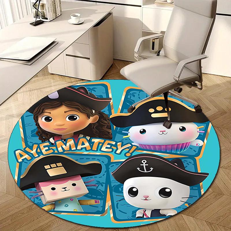 1pc Gaby's Bubble House3 Design Printed Area Round Carpet for Bedroom Living Room Home Decor Rugs Mat Non Slip Mat Rug for Bedside