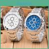 Mens Alloy Watch With World Time Function For Adults Street Style Gift