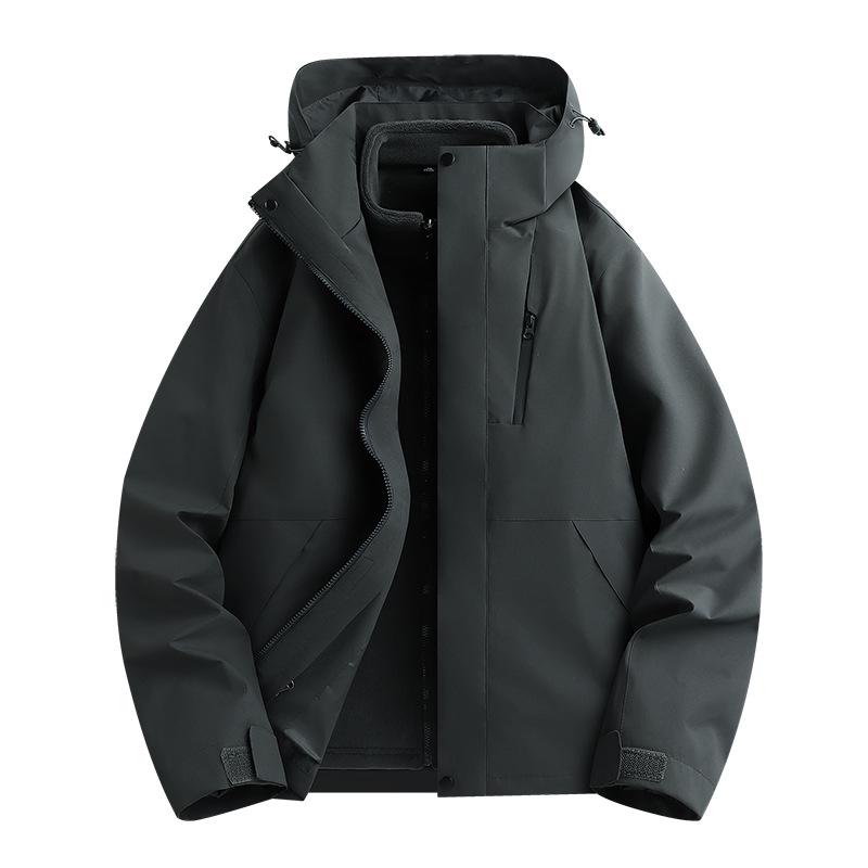 Unisex 3-in-1 Waterproof Windproof Mountaineering Jacket