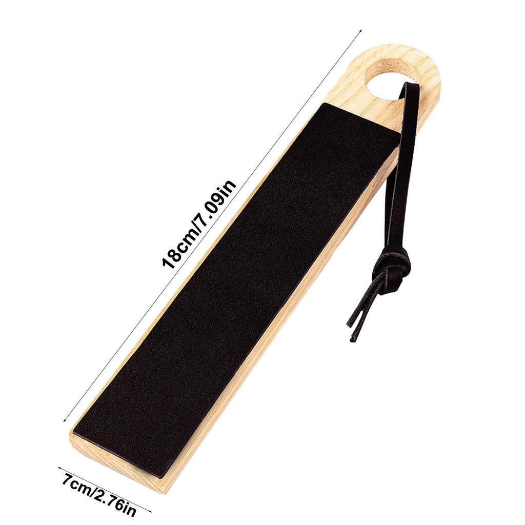 Abziehleder Doppelseitiger Küchenschärfer PU-Leder Meißelschärfset Mit Polierpaste Für Zuhause Küche