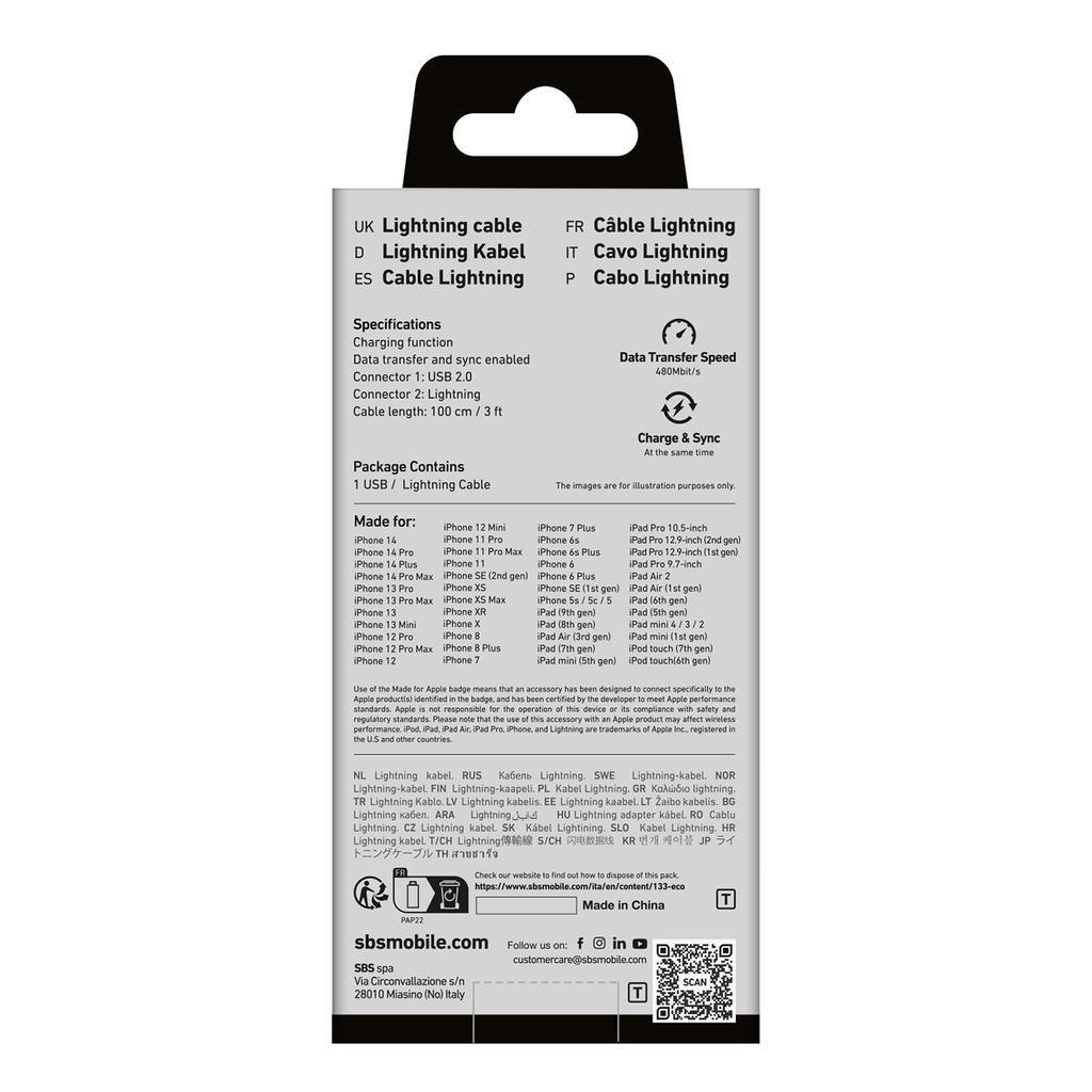 USB-A to iPhone Lightning Cable - White