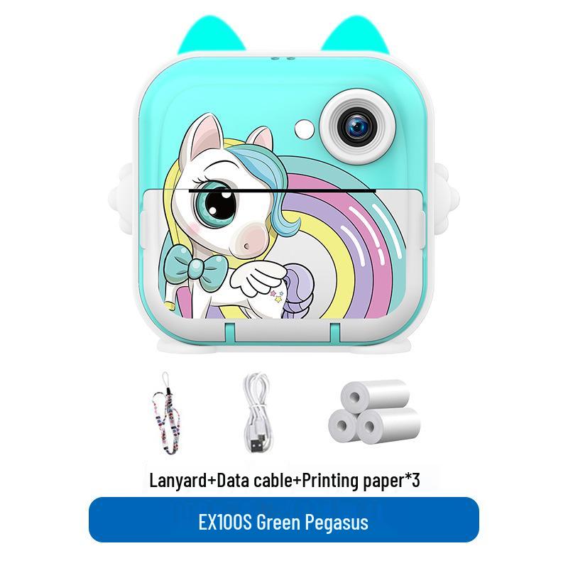 Children's Bluetooth HD Mini Polaroid Camera - Instant Print, Holiday Gift for Students