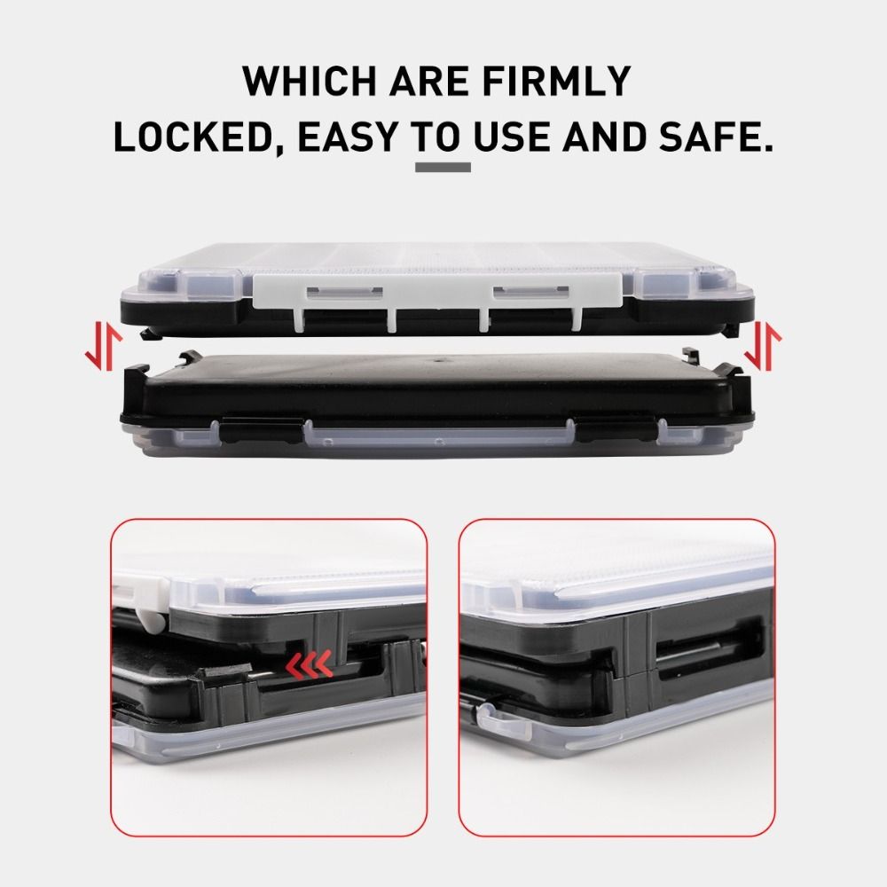 Double Side Fishing Tackle Box Assembled Design Spinner Lure Fishing Accessories Storage Box Fake Bait Box Carp Fishing